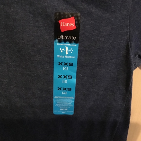 NWT Boys Hanes Ultimate denim color tshirt - Picture 3 of 6